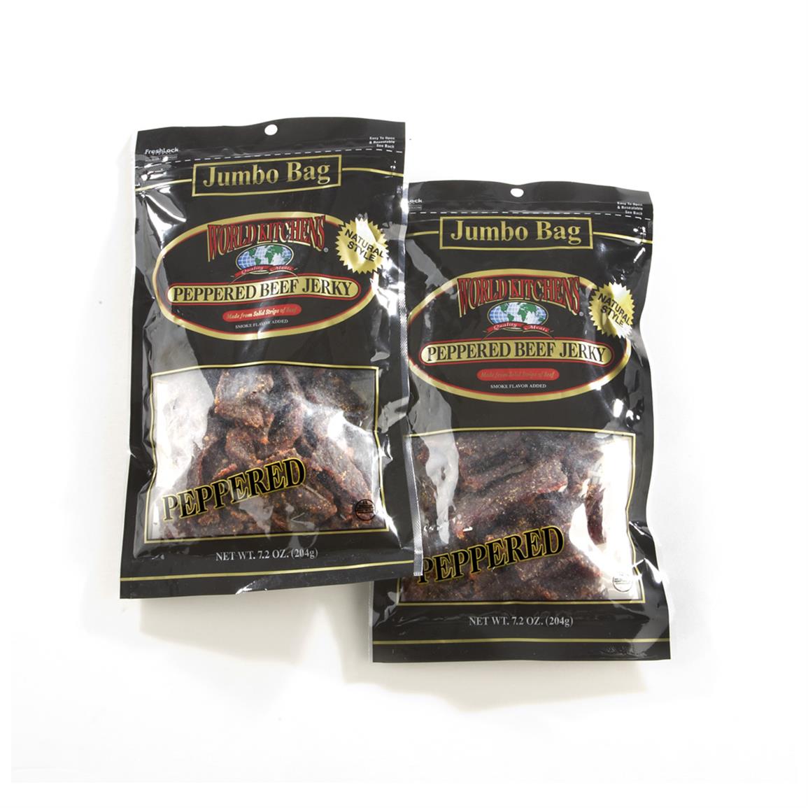 World Kitchens Peppered Beef Jerky 2 Pk 637604 Food Gifts At