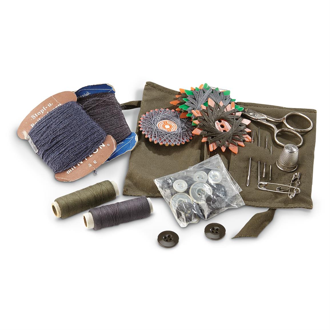 German Military Surplus Sewing Kits, 3 Pack, New