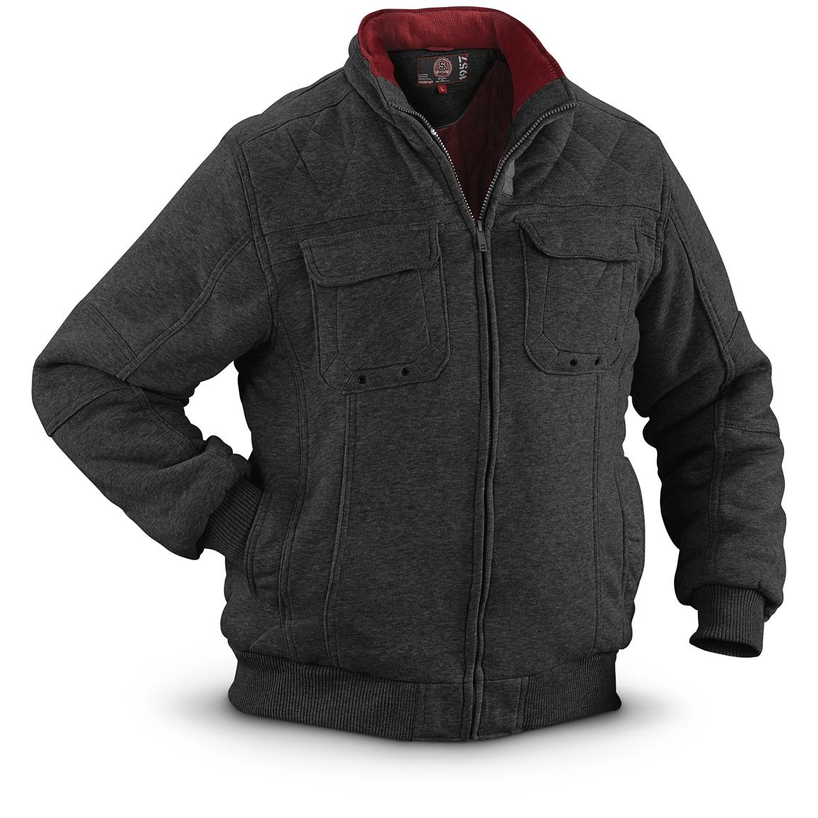 Sportier Quilted Lining Fleece Jacket - 637920, Insulated Jackets ...