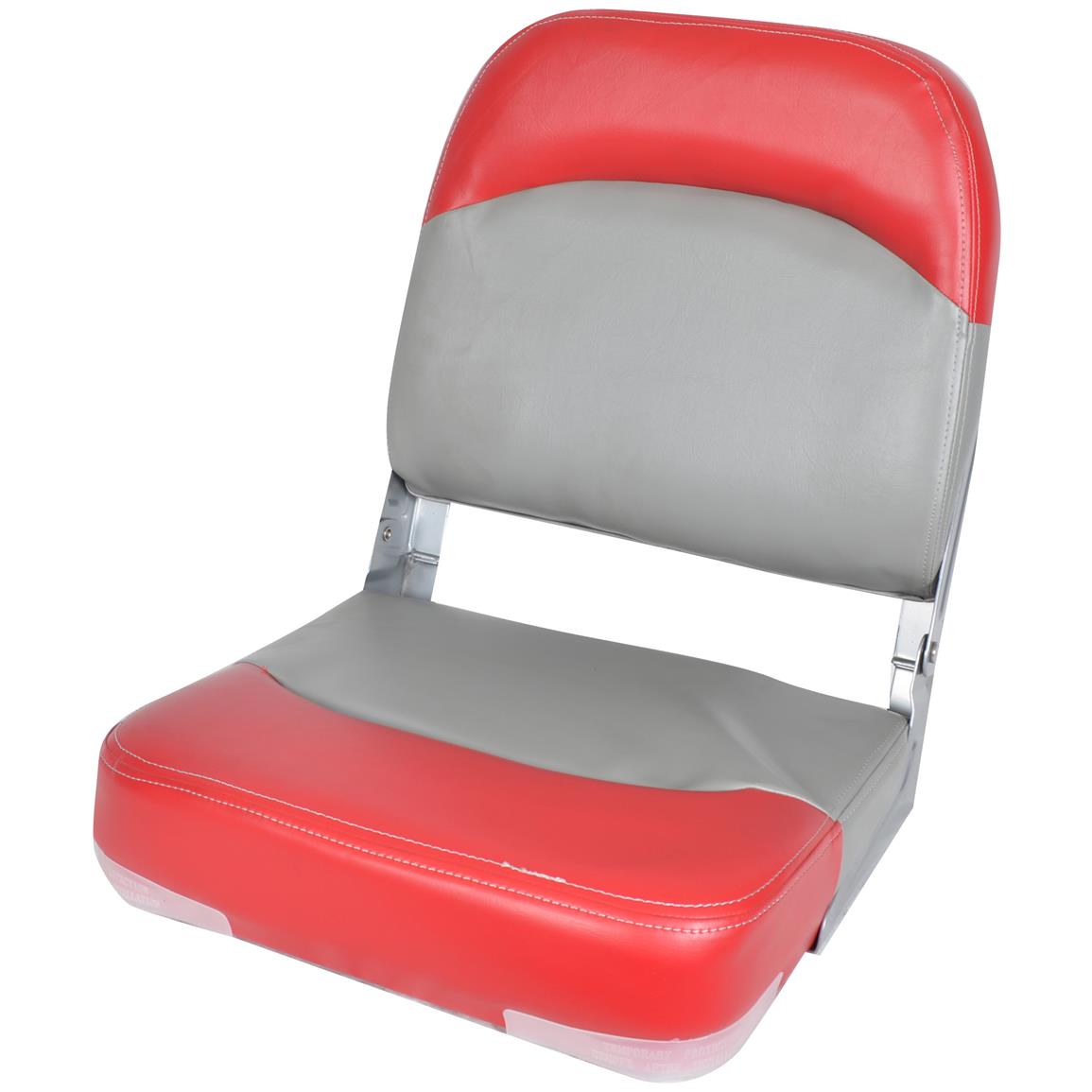 Deluxe Low Back Fold Down Boat Seat 2 Tone 640167 Fold Down Seats   640167 Ts 