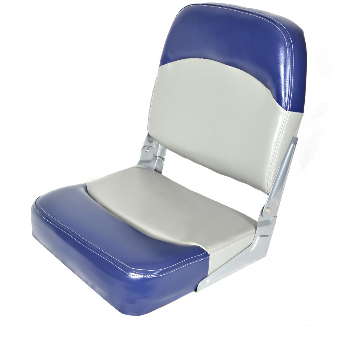 Deluxe Low Back Fold Down Boat Seat, 2 Tone - 640167, Fold Down Seats ...