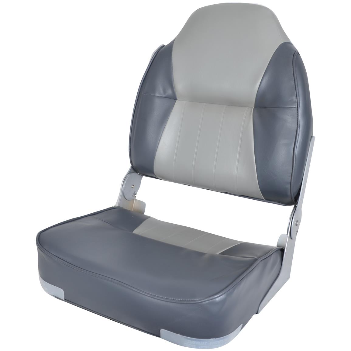 Deluxe Two-tone High-back Fishing Boat Seat - 640170, Fold ...