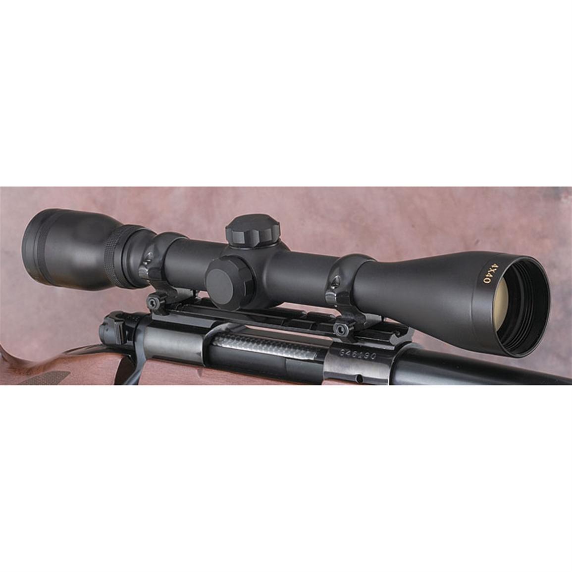 Tasco® World Class 4 x 40 mm Rifle Scope, Matte Black - 64061, at ...