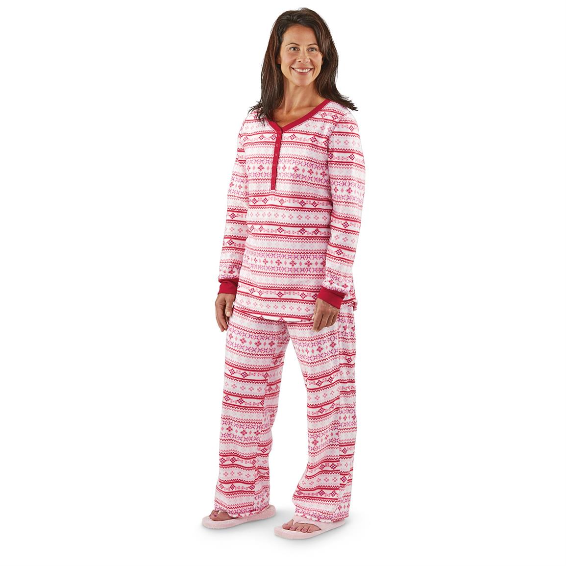 Guide Gear Women's Fleece Pajama Set - 640640, Sleepwear & Pajamas ...