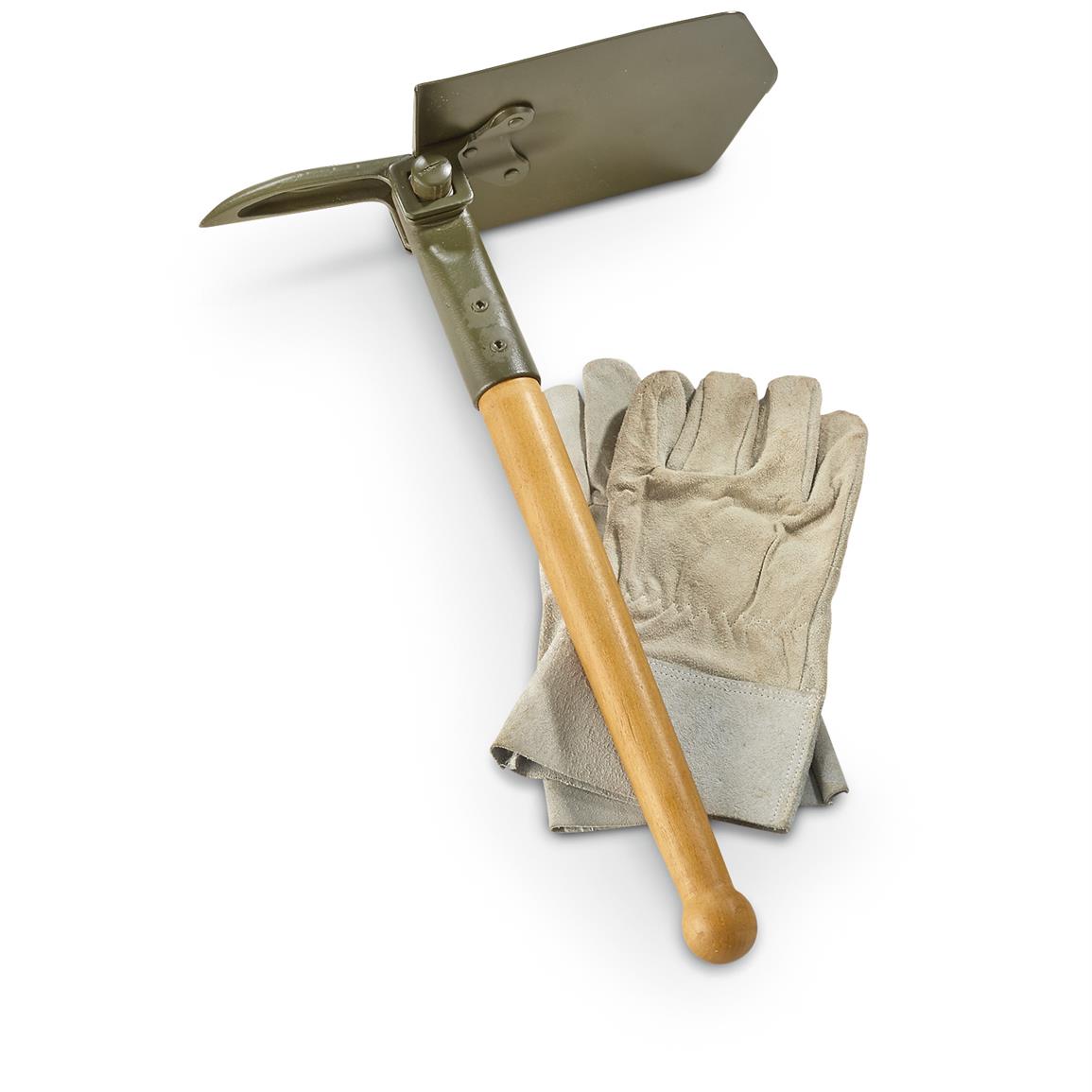 German Military Shovel with Pick, WW2 Reproduction ...