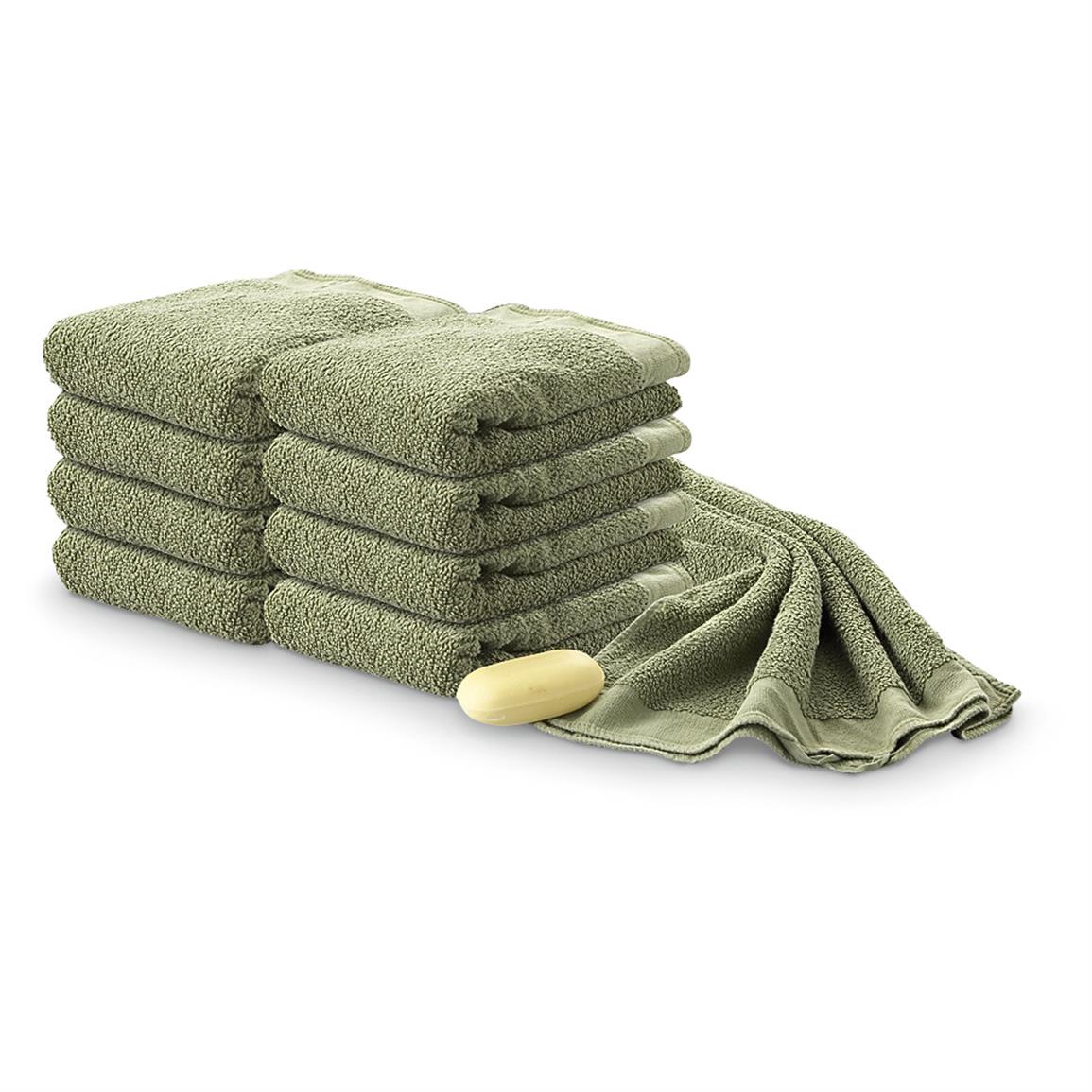 Used German Military Surplus Cotton Towels