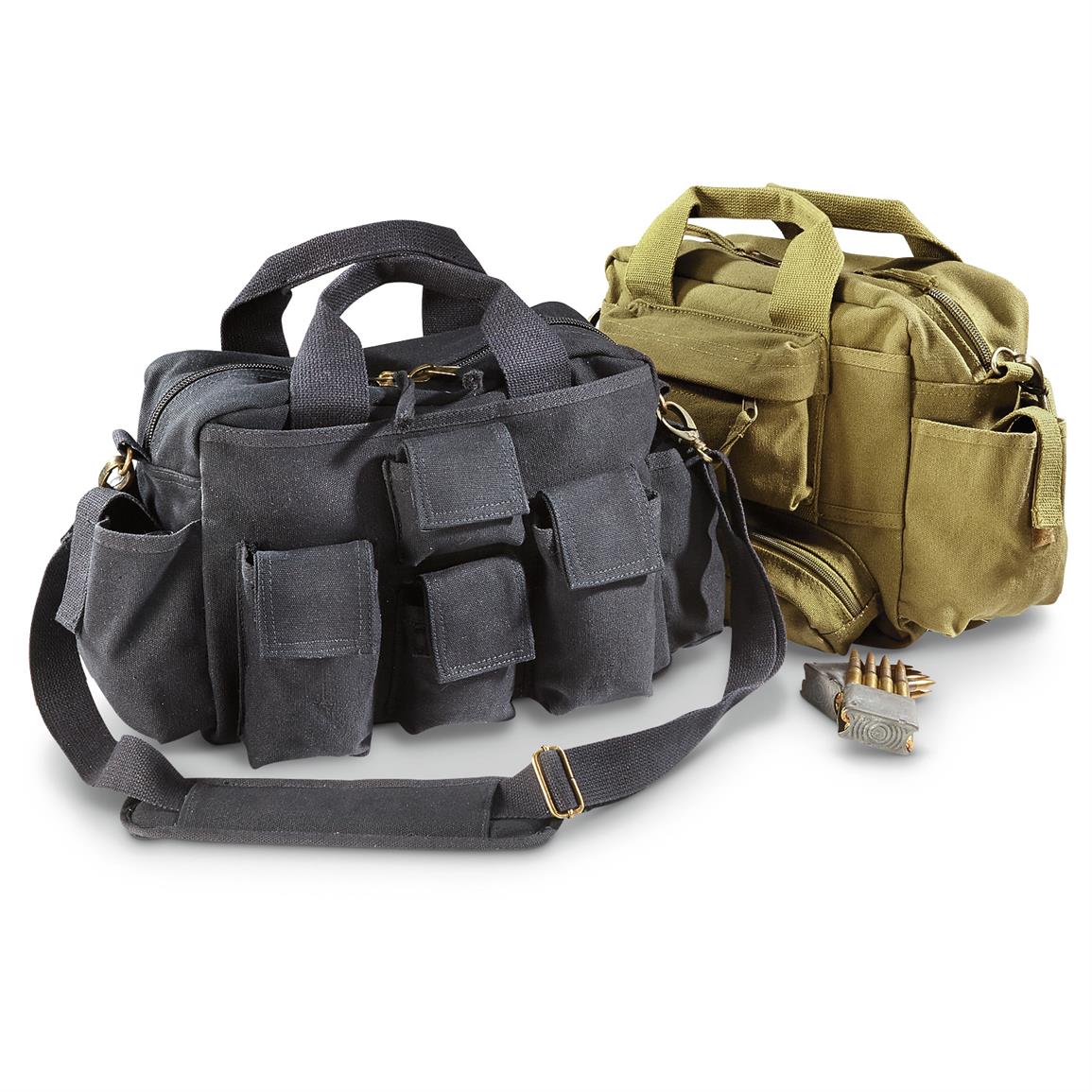 Fox Tactical Deluxe Canvas Range Bag 640830, Military Style Backpacks