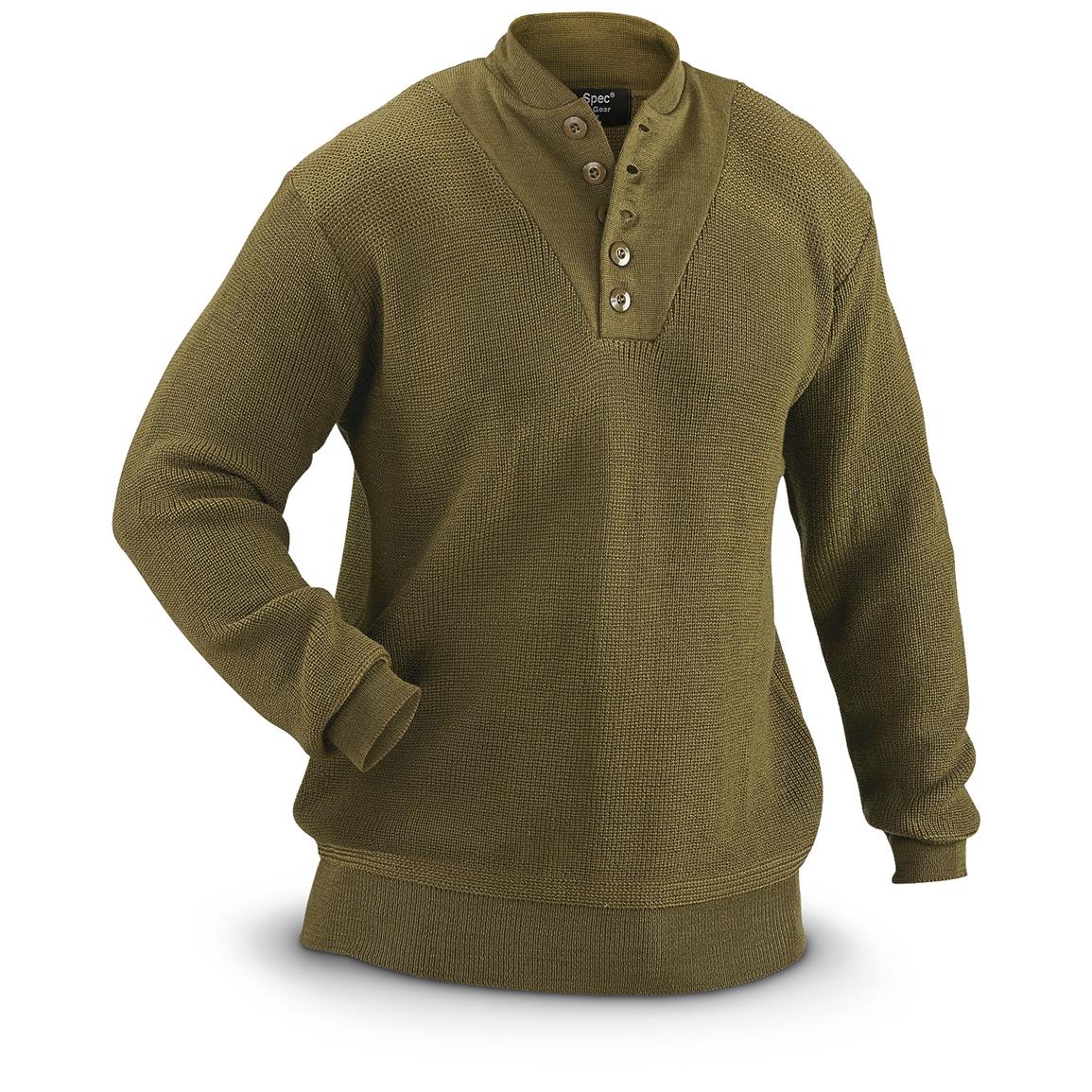 U.S. Spec Wool-blend Military-style Sweater - 641094, Tactical Clothing ...
