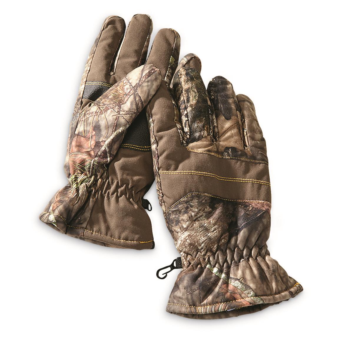 Hot Shot Men's Camo Hunting Gloves, Waterproof, 2 Pack, Mossy Oak Break-Up® COUNTRY™