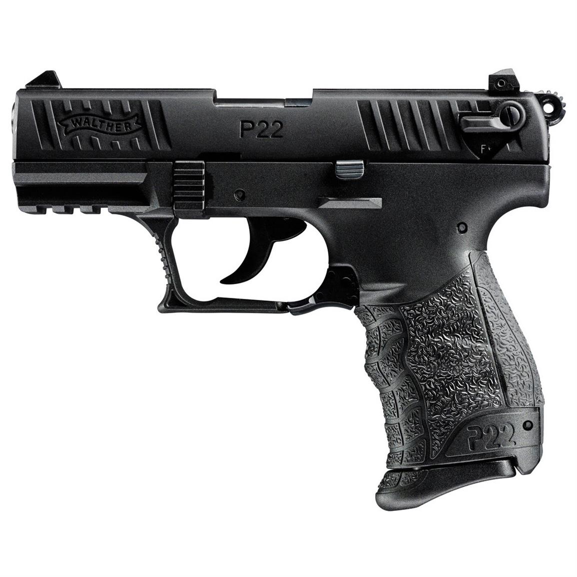 Walther P22 Military, Semi-Automatic, .22LR, 3.42" Barrel, 10+1 Rounds, CA Compliant