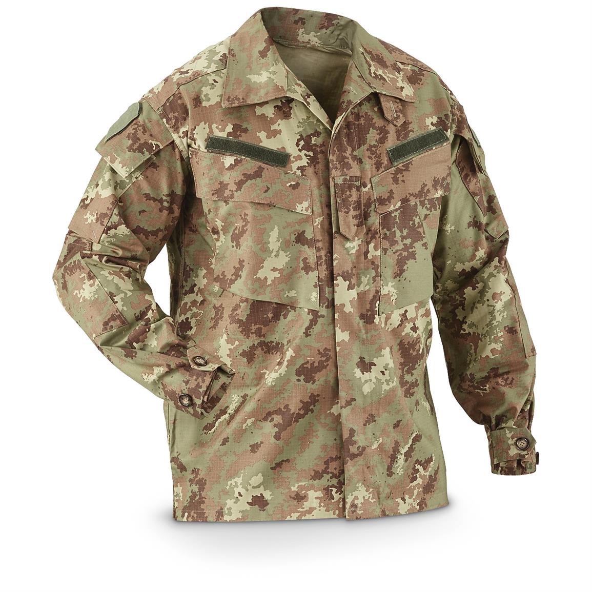 Italian Army Vegetato Camouflage Gore-Tex Jacket with Hood 