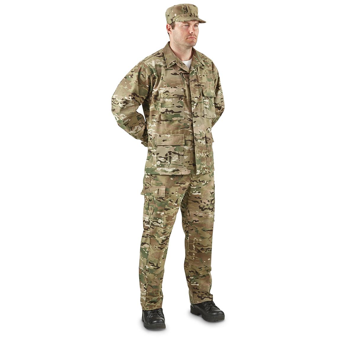HQ ISSUE Military-style MultiCam BDU Shirt - 641405, Tactical Clothing ...