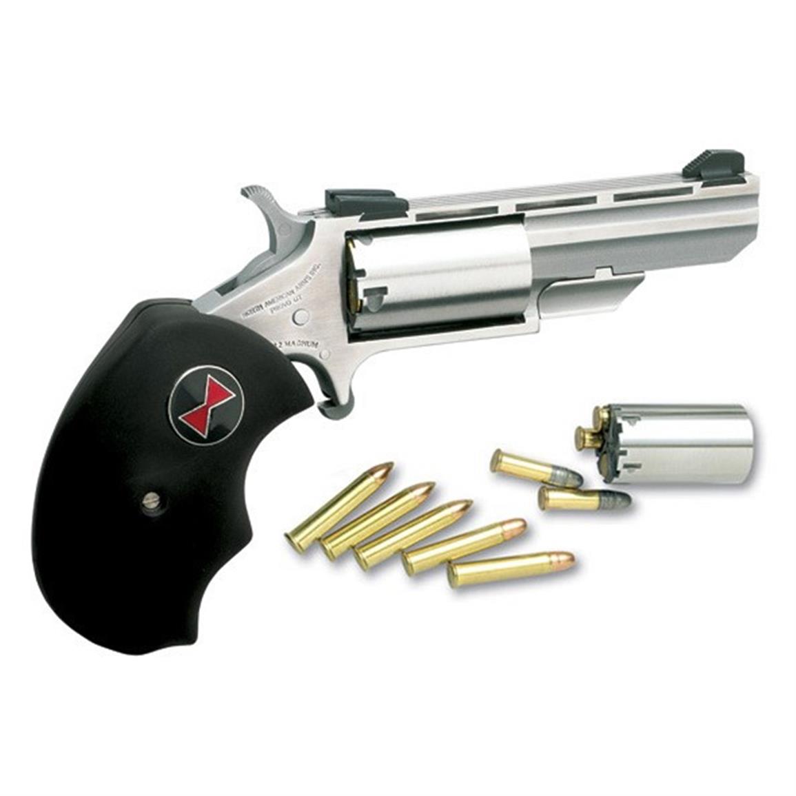 NAA Black Widow FS with .22 Magnum Conversion Cylinder, Revolver, .22LR, Rimfire, 5 Rounds