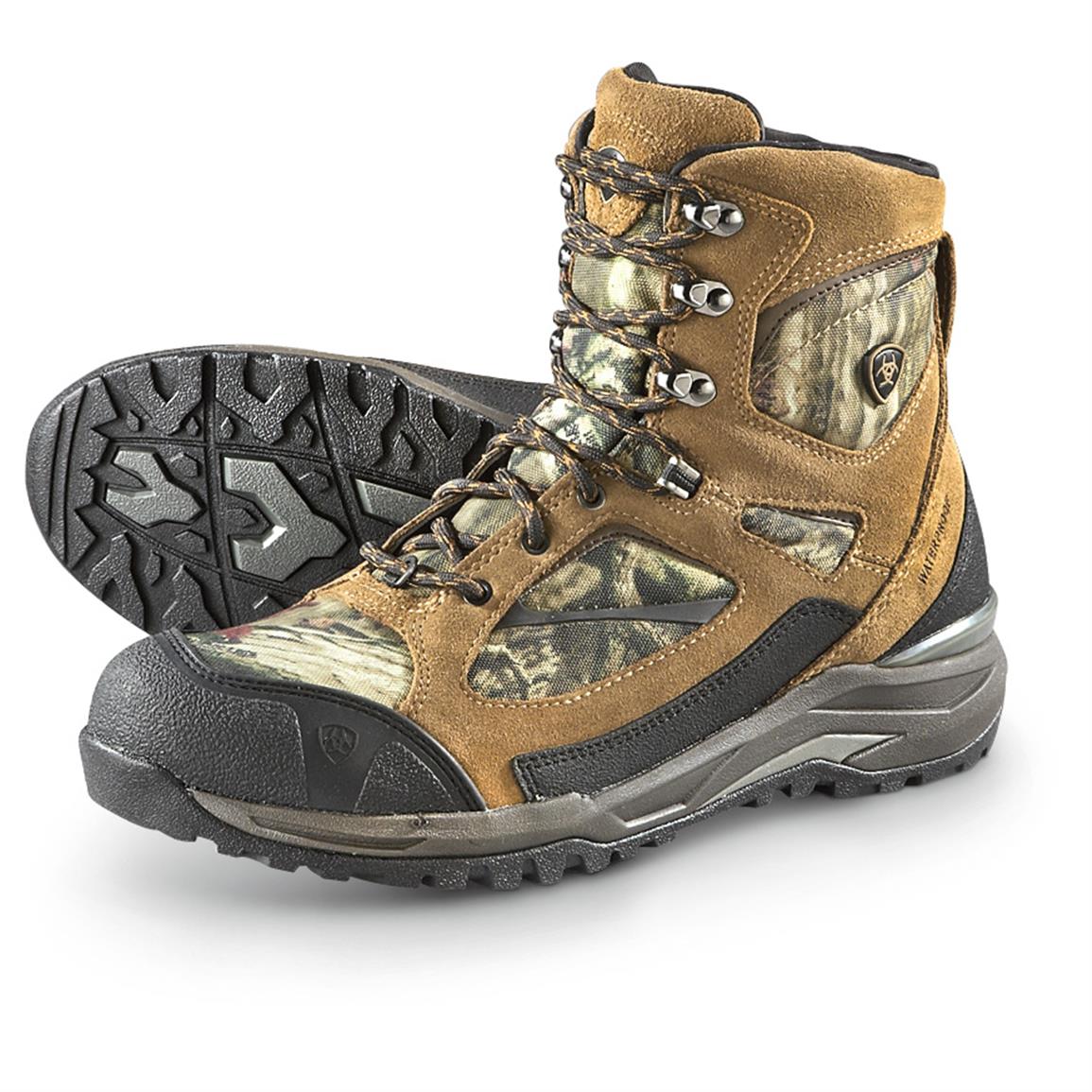 Ariat Traverse Hi H2O Hiking Boots, Brown / Mossy Oak - 642654, Hiking ...