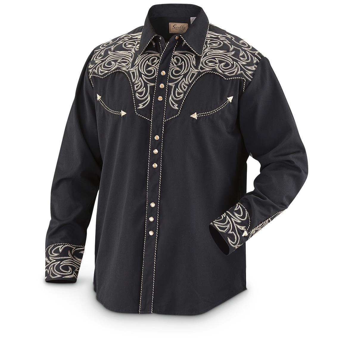 scully mens western shirts