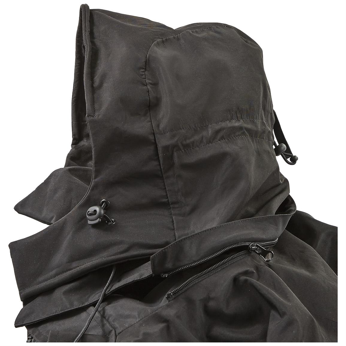 MilTec Waterproof Breathable ECW Jacket, Black 643248, Tactical