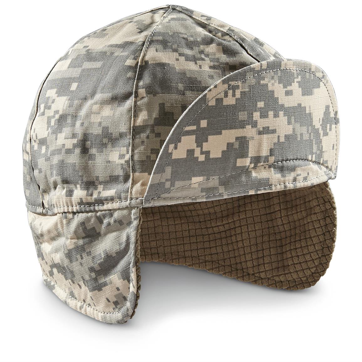 Mil-Tec Army Digital Camo Fleece Winter Cap - 643261, Tactical Clothing ...