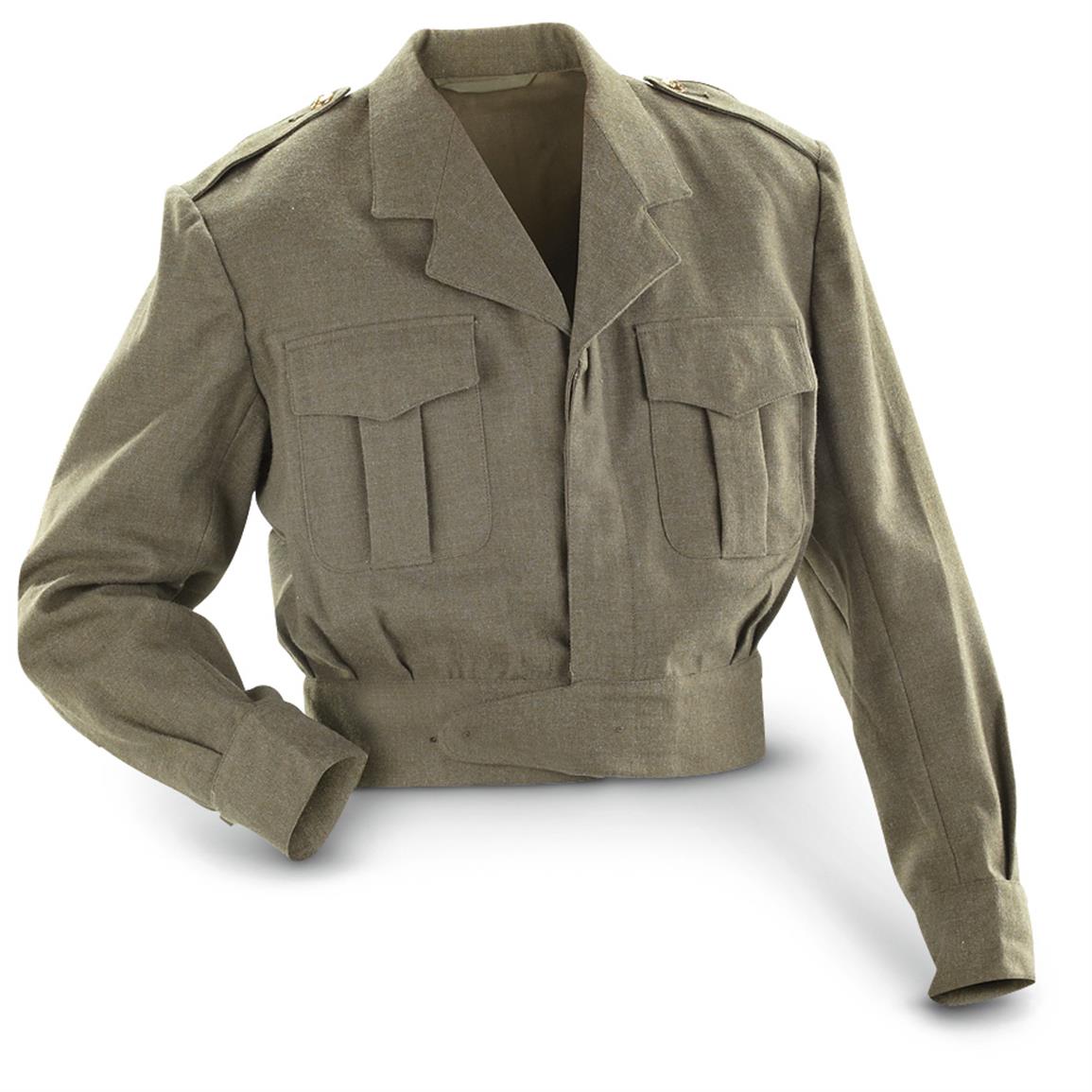 Belgian Military Surplus U.S.-style Wool Ike Jacket, Used