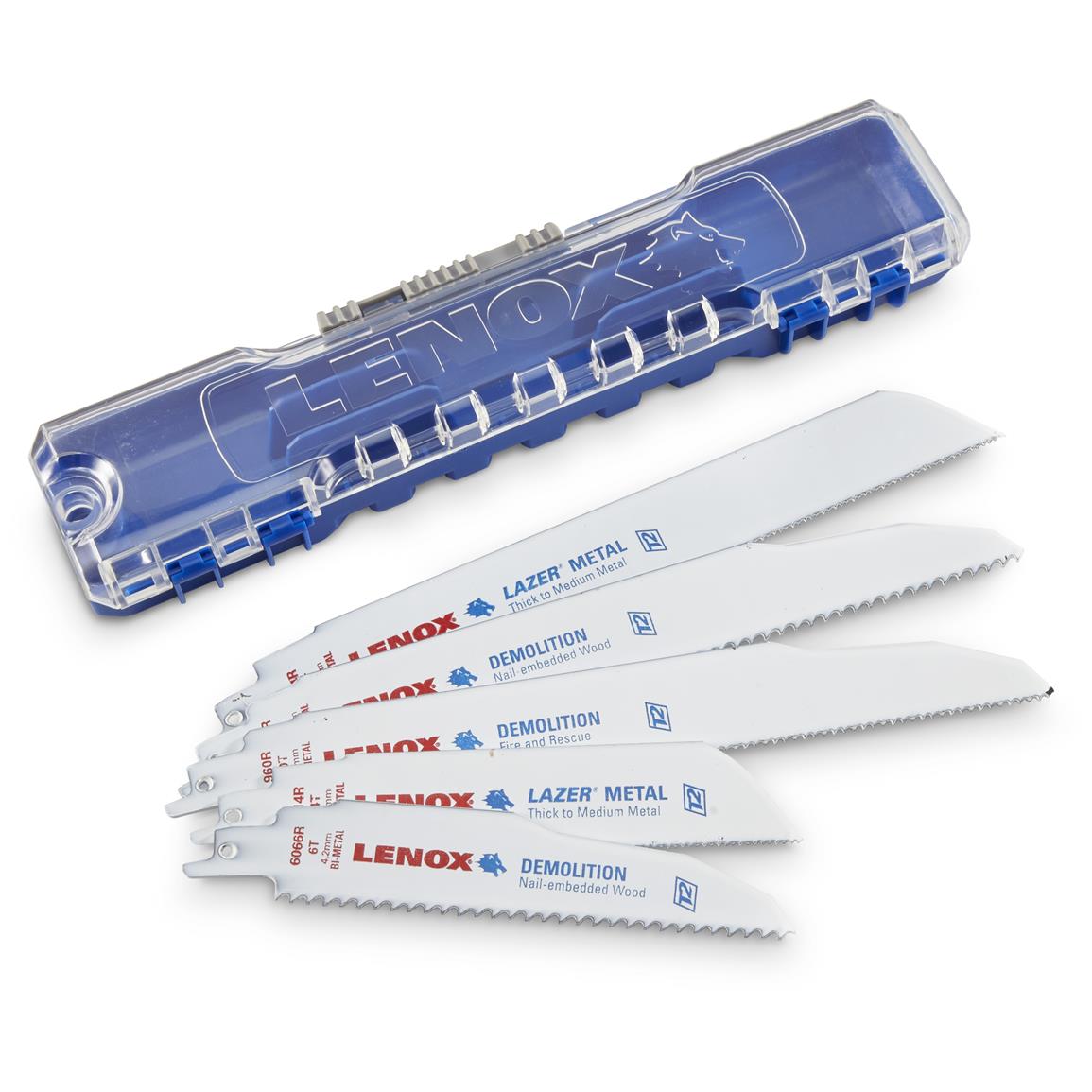 LENOX Demolition Reciprocating Saw Blade Kit, 5Pc. 643755, Power