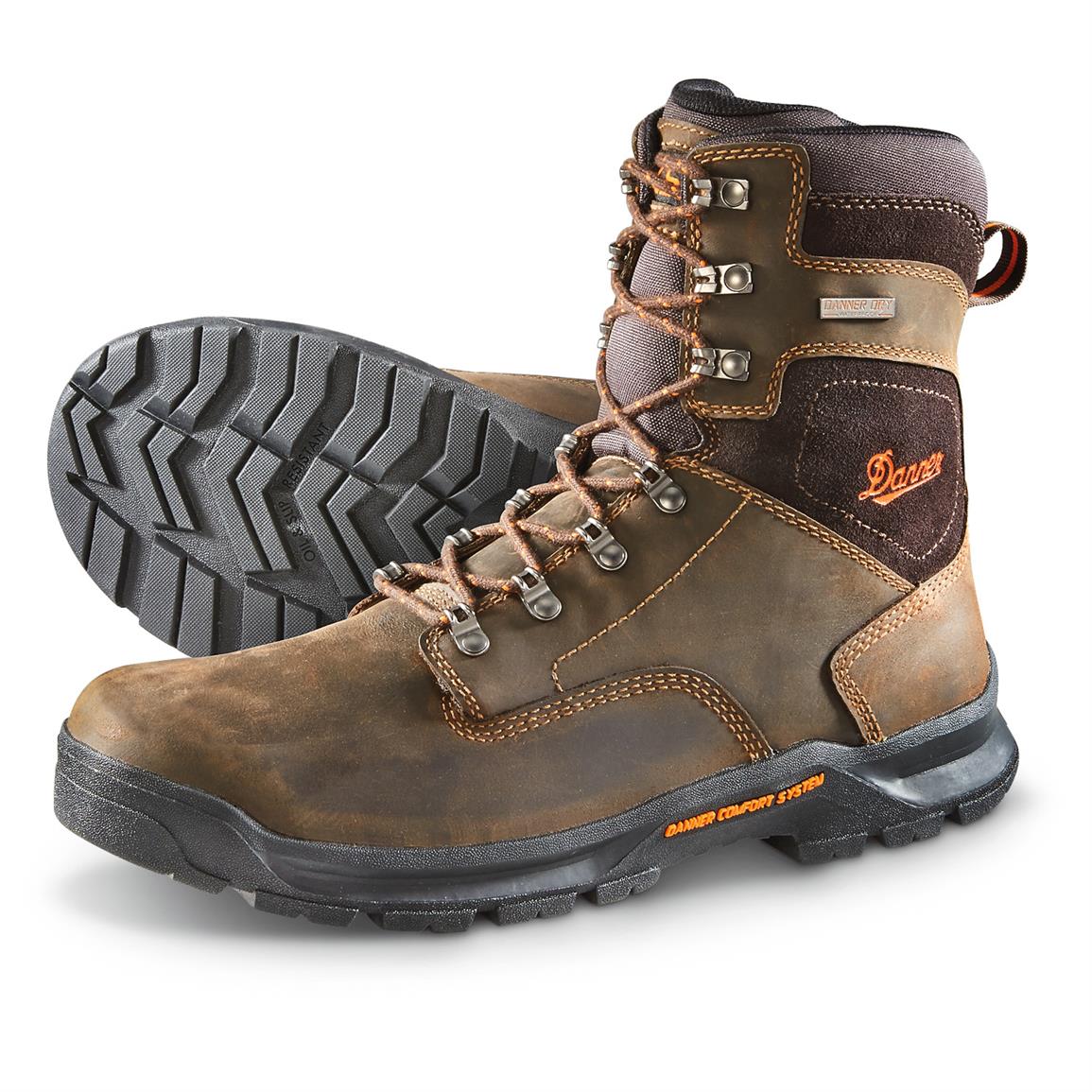 thumbnail image 2 of STC Whiskey Jack 8" Waterproof Work Boots – Leather & PU Nylon, Composite Toe, Oil-Resistant, Insulated 2 of 13