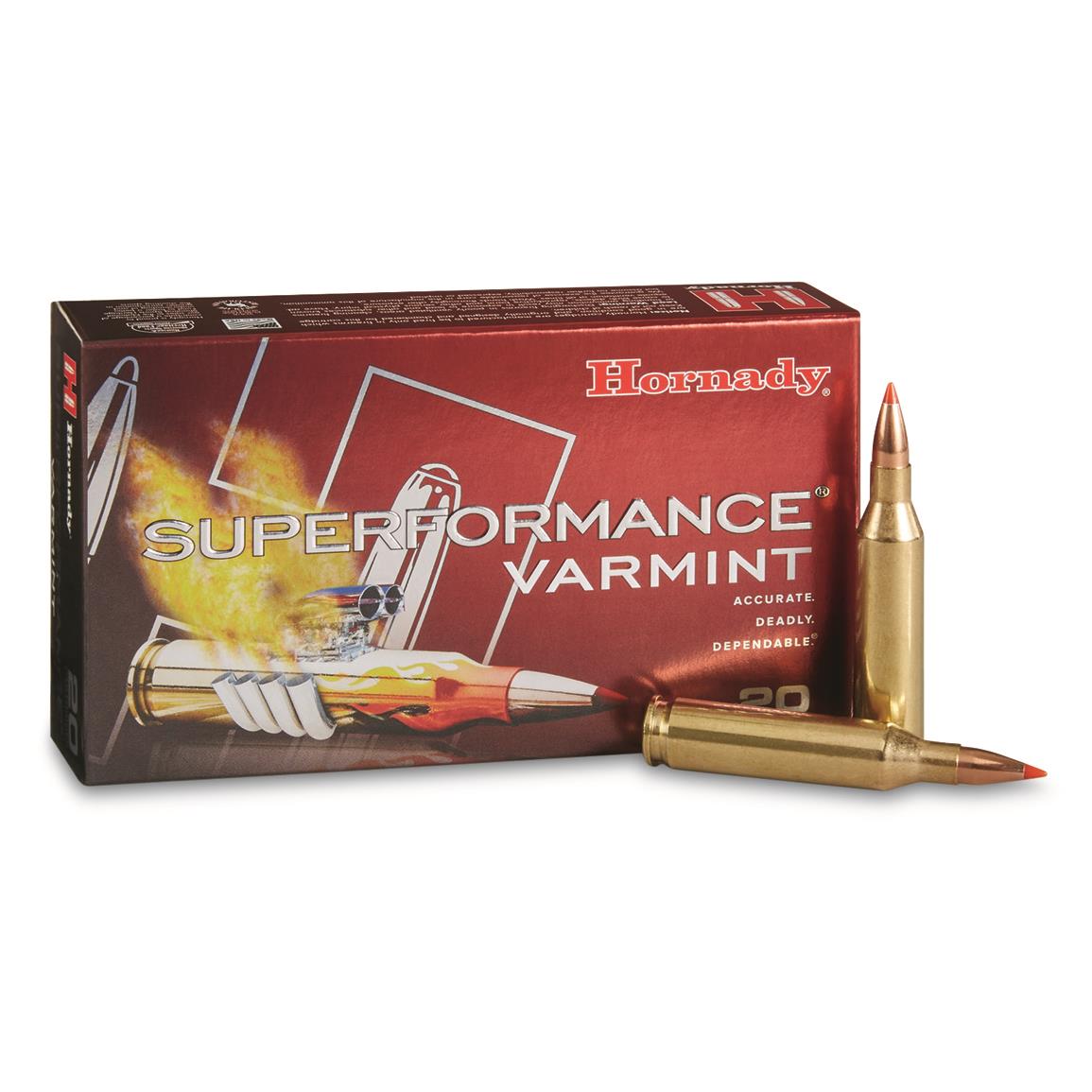 Hornady Superformance Varmint, .243 Winchester, V-MAX, 75 Grain, 20 ...