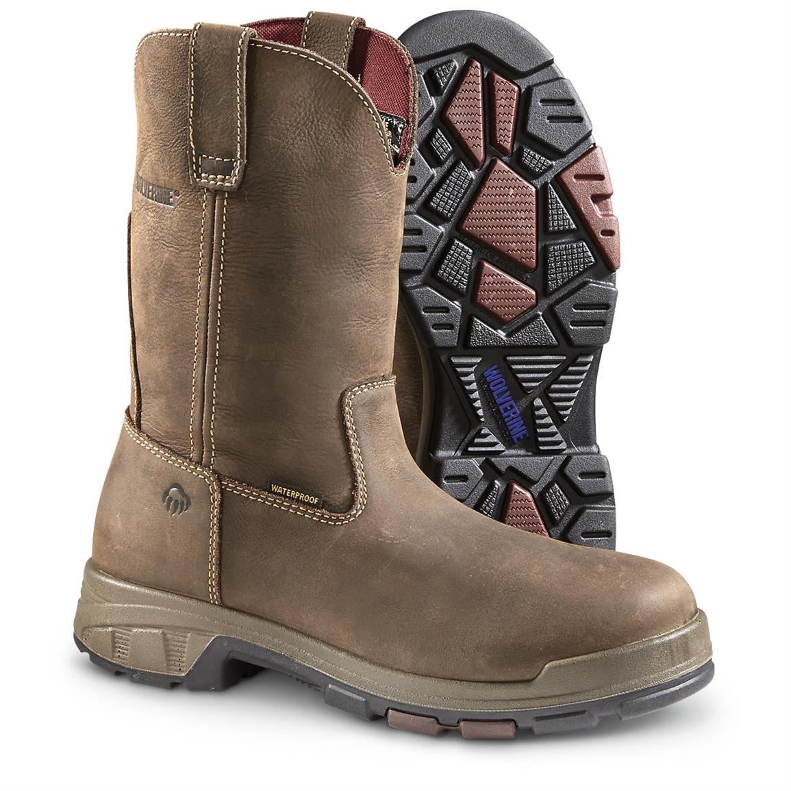 Wolverine Cabor EPX Wellington Work Boots - 647984, Work Boots at ...