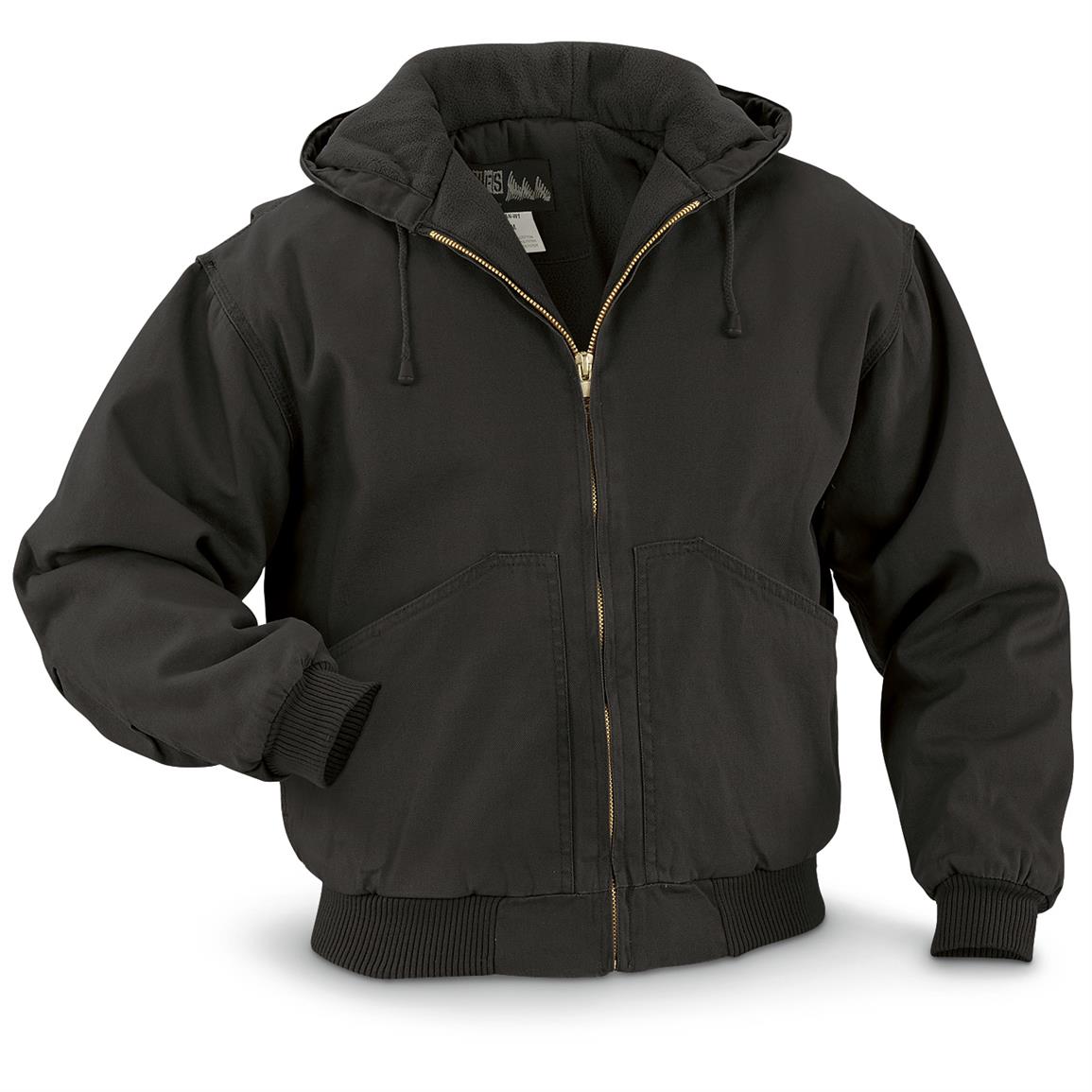 WFS Men's Canvas Insulated Jacket - 649039, Insulated Jackets & Coats ...