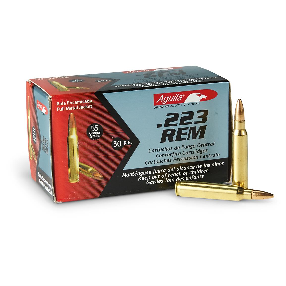 Aguila 223 Remington Fmj 55 Grain 50 Rounds 649079 223 Remington Ammo At Sportsmans Guide