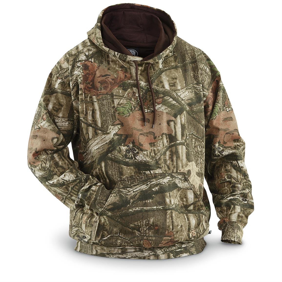 Berne Deer Camp Men's Camo Hooded Pullover 650093, Camo Jackets at