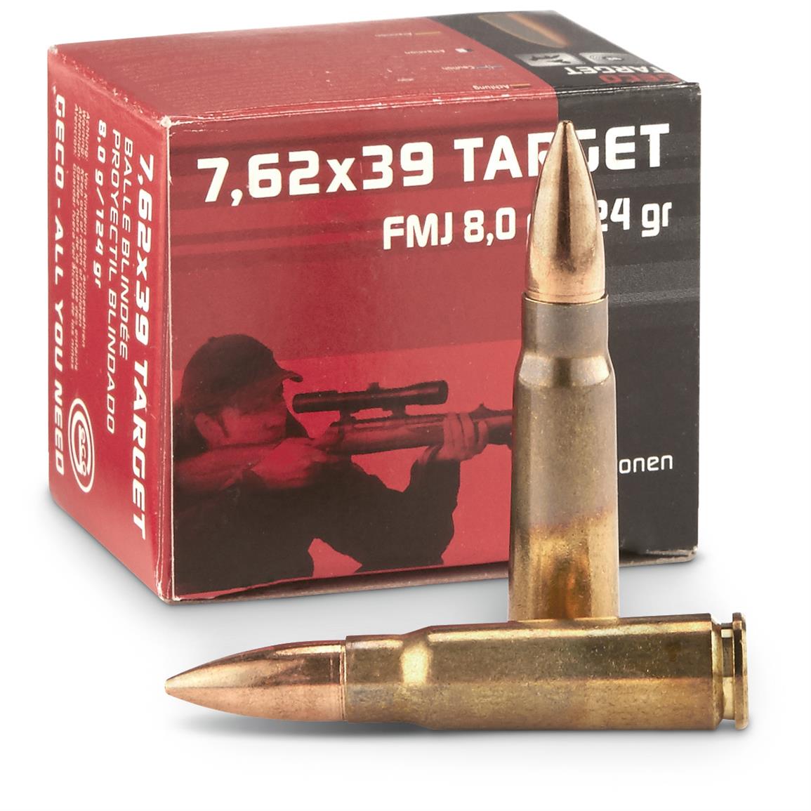 Geco 7 62x39mm Fmj 124 Grain 1 000 Rounds 651380 7 62x39mm Ammo At Sportsman S Guide