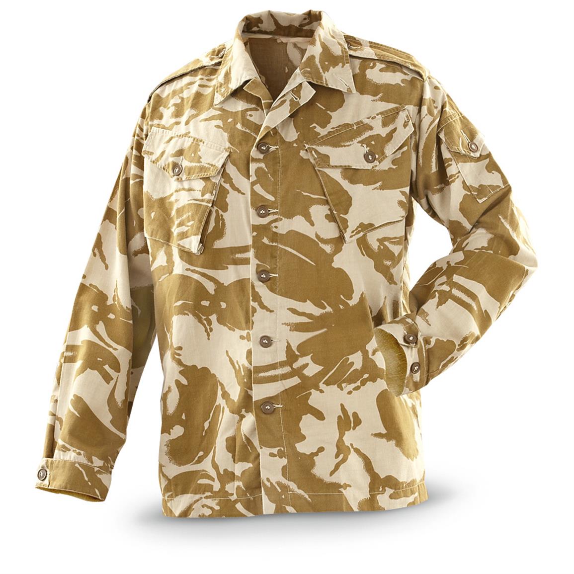 British Military Surplus Desert DPM Field Shirts, 2 Pack, Used - 652565 ...