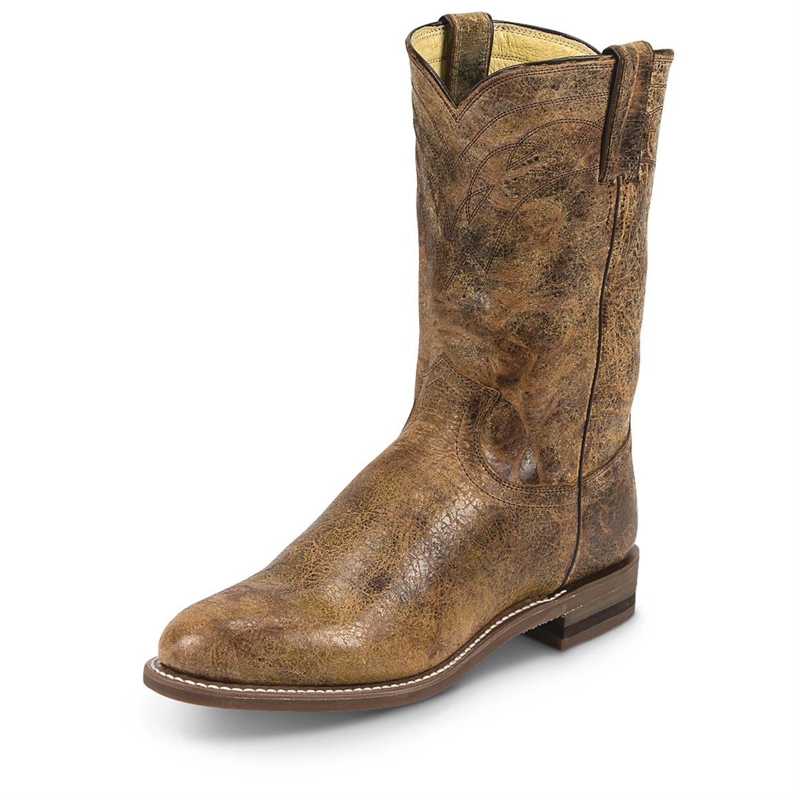 justin tan road roper cowboy boots