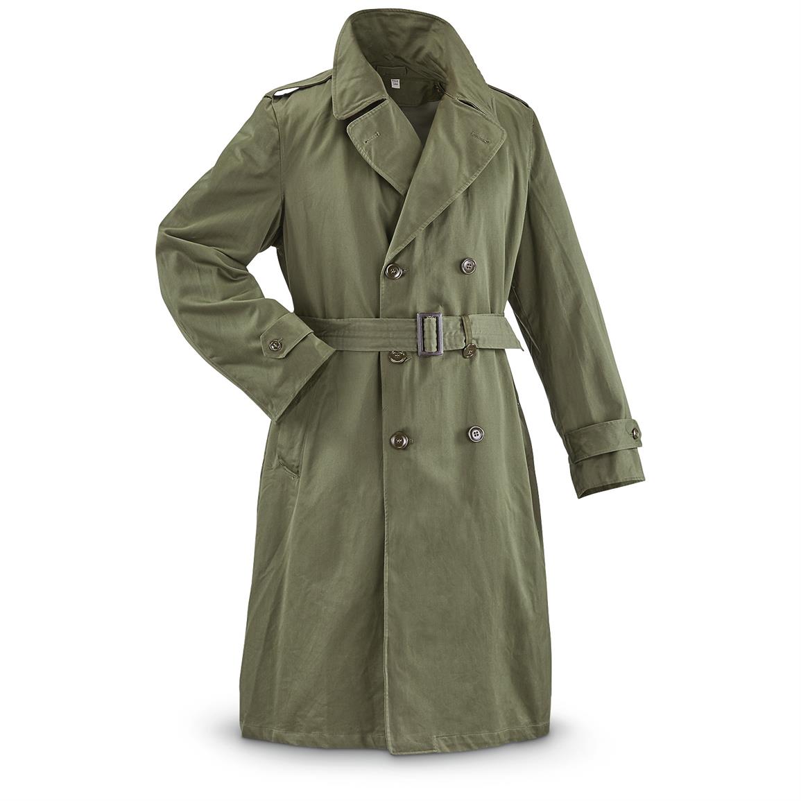 Army Surplus Trench Coat - Army Military