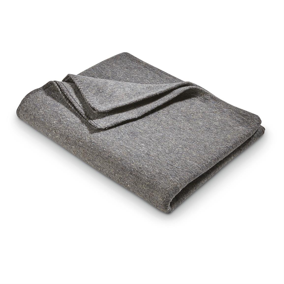 Norwegian Military Issue Wool Blanket, New - 652683, Blankets at ...