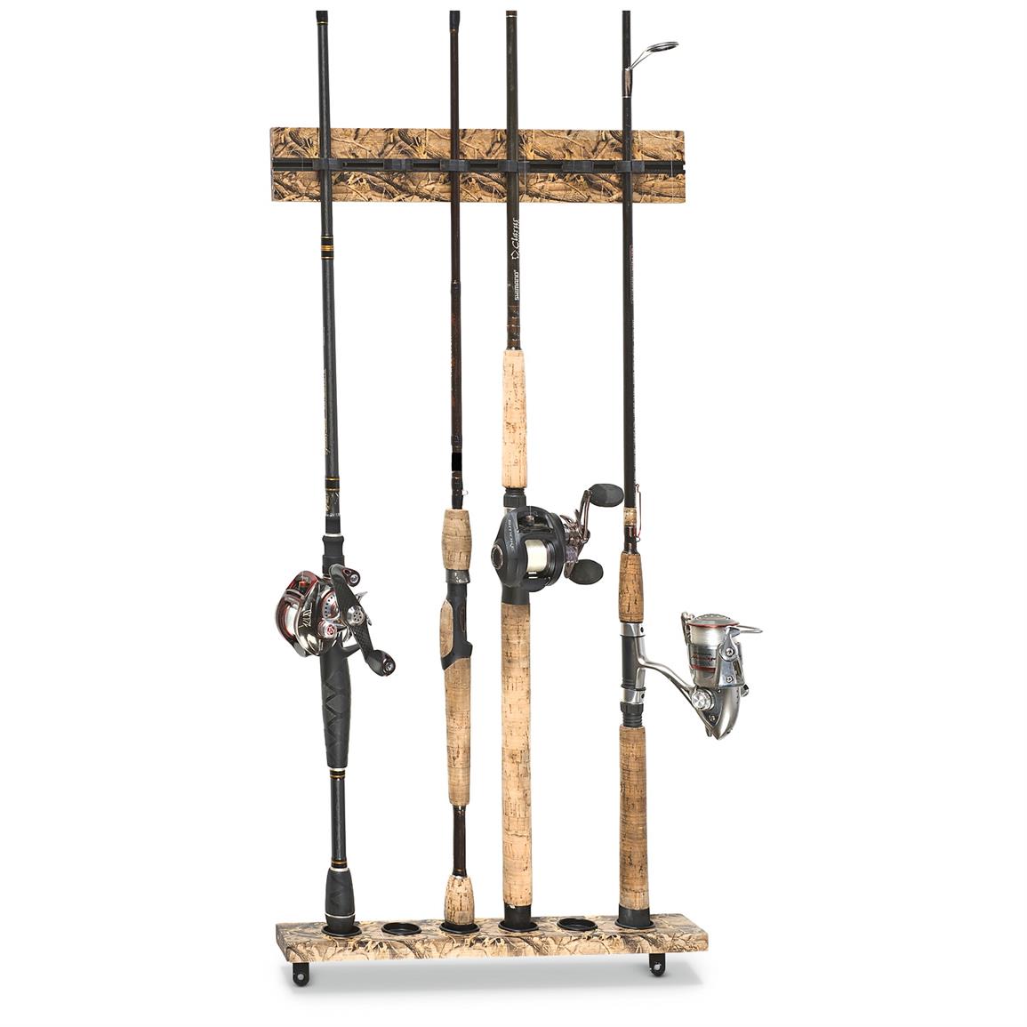 Organized Fishing 6 Rod Vertical Modular Wall Rack 