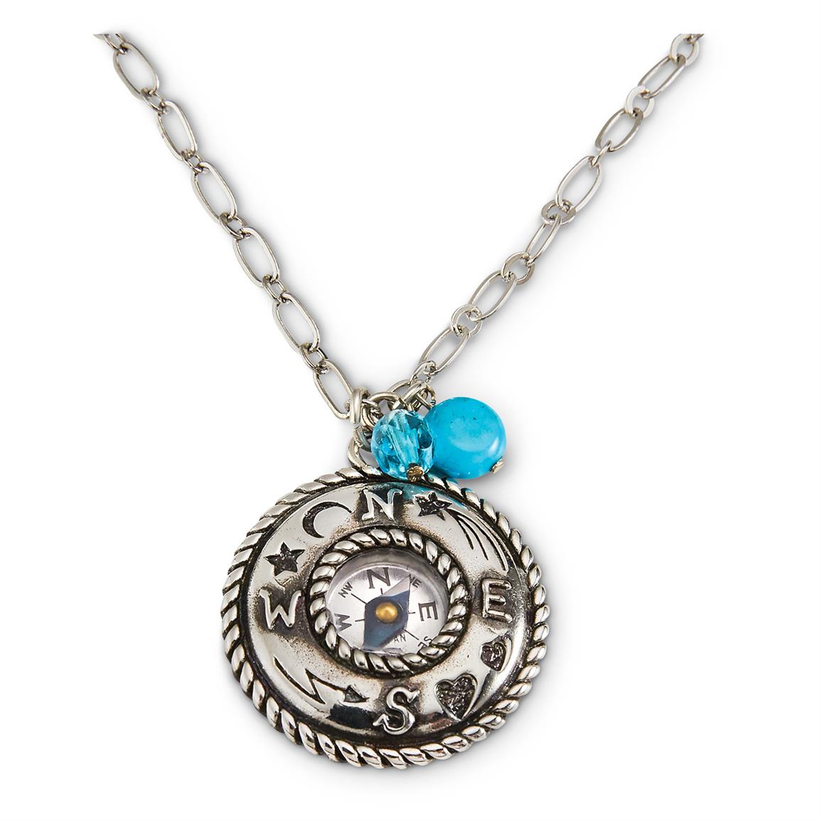 Compass Necklace 653424, Jewelry at Sportsman's Guide