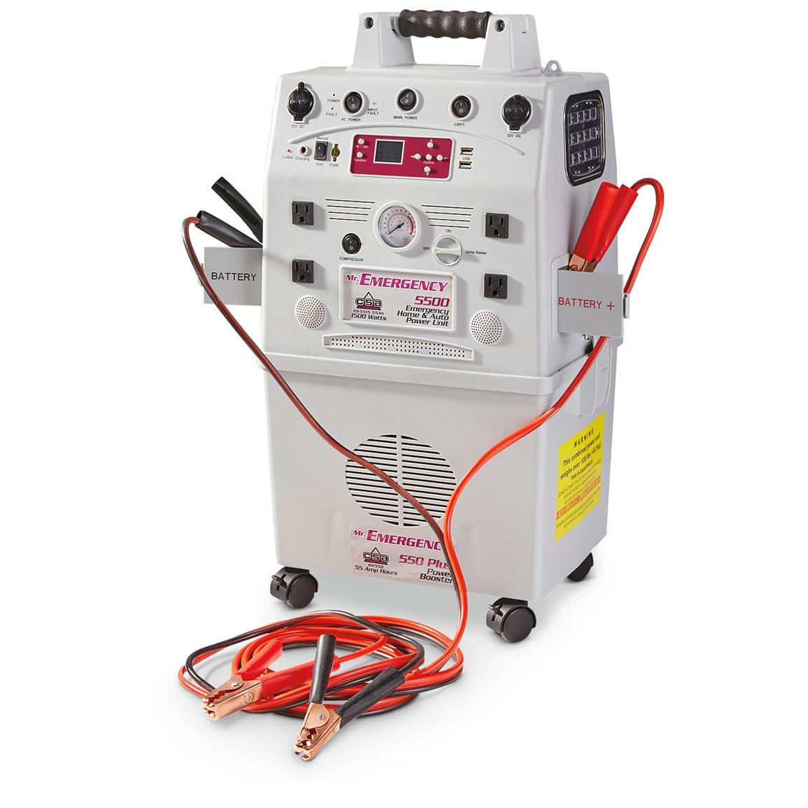 Mr. Emergency 5500 Home / Auto Power Unit Kit 653425, Chargers & Jump