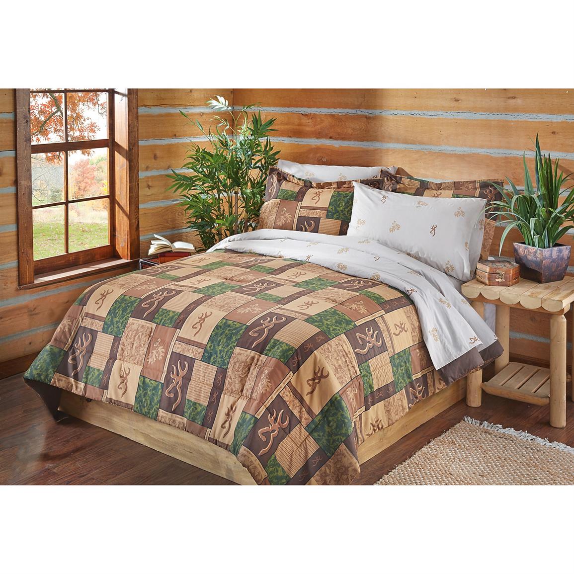 Browning Patchwork Bed Set 653836, Browning Bedding King Size