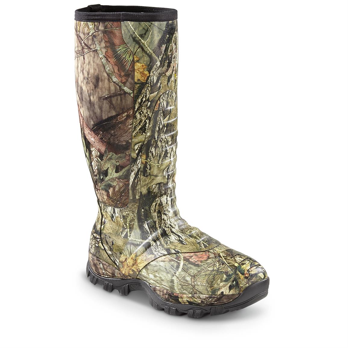 knee high rubber hunting boots