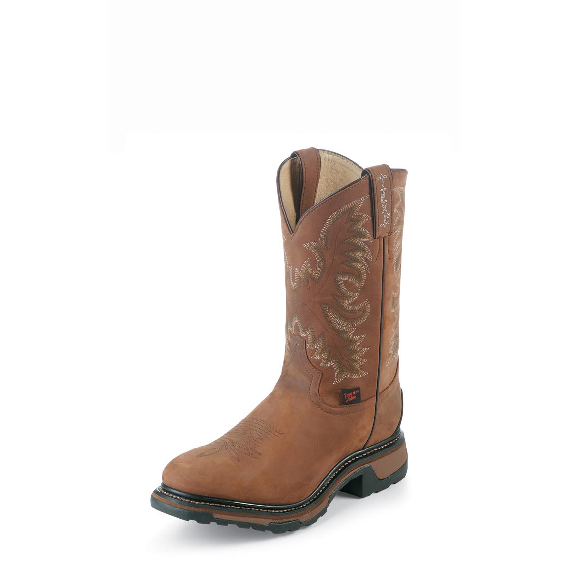Tony Lama TLX Tan Cheyenne Work Boots, TW1007 - 654902, Cowboy ...