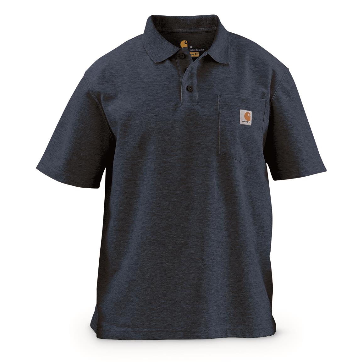 Carhartt Men's Contractor's Work Pocket Polo Shirt - 655000, Shirts ...