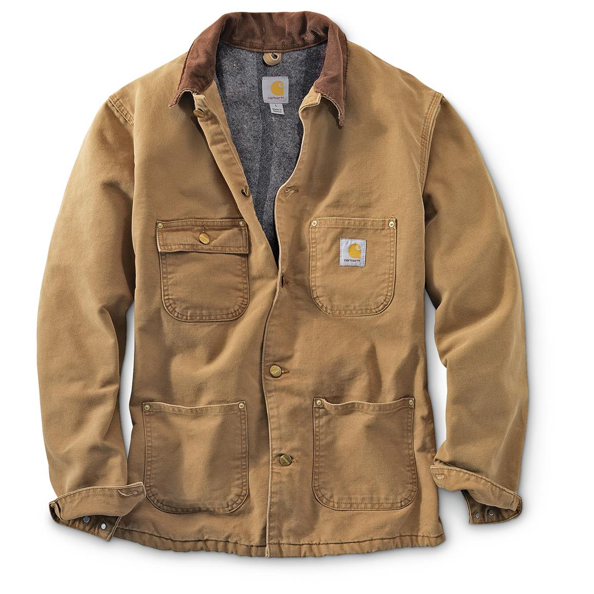 Carhartt Men's Duck Chore Coat - 655007, Uninsulated Jackets & Coats at ...