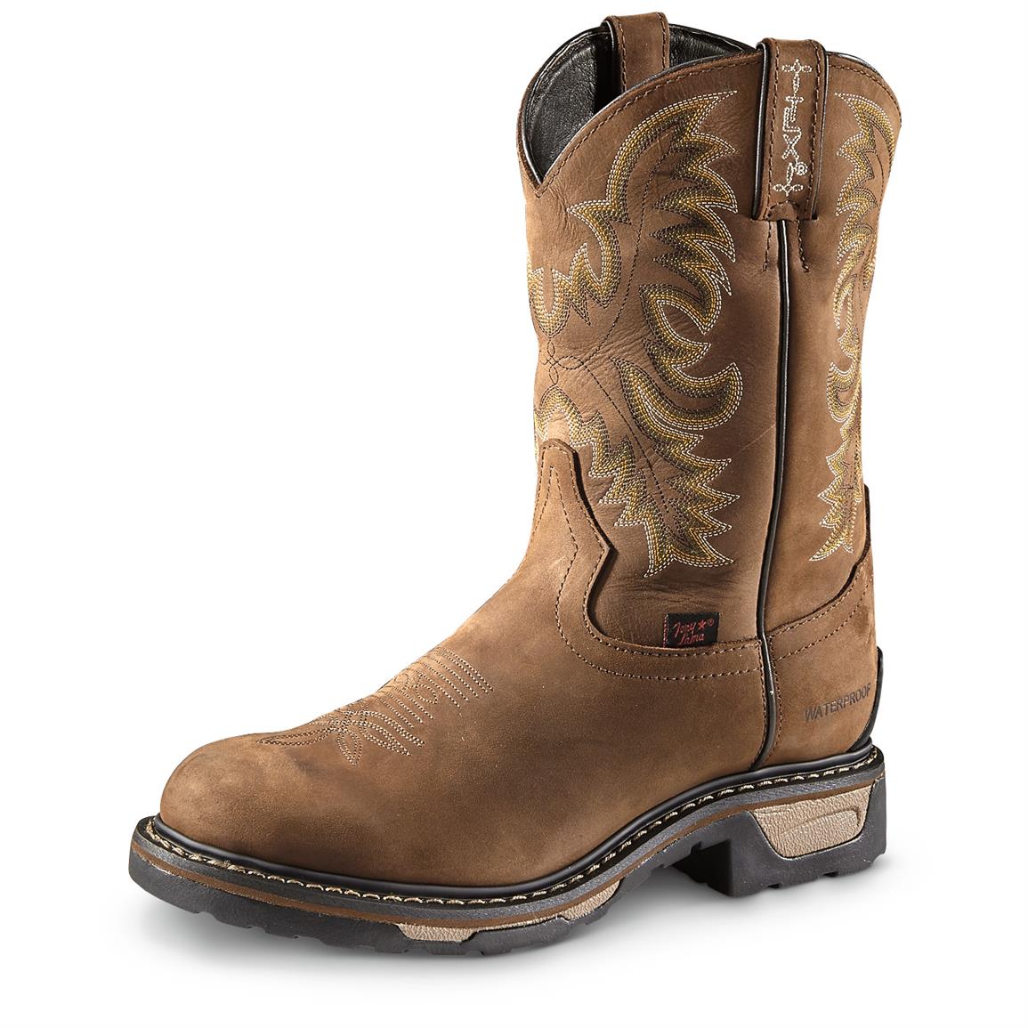 Tony Lama Men's Waterproof TLX Cowboy Work Boots - 655419, Cowboy ...