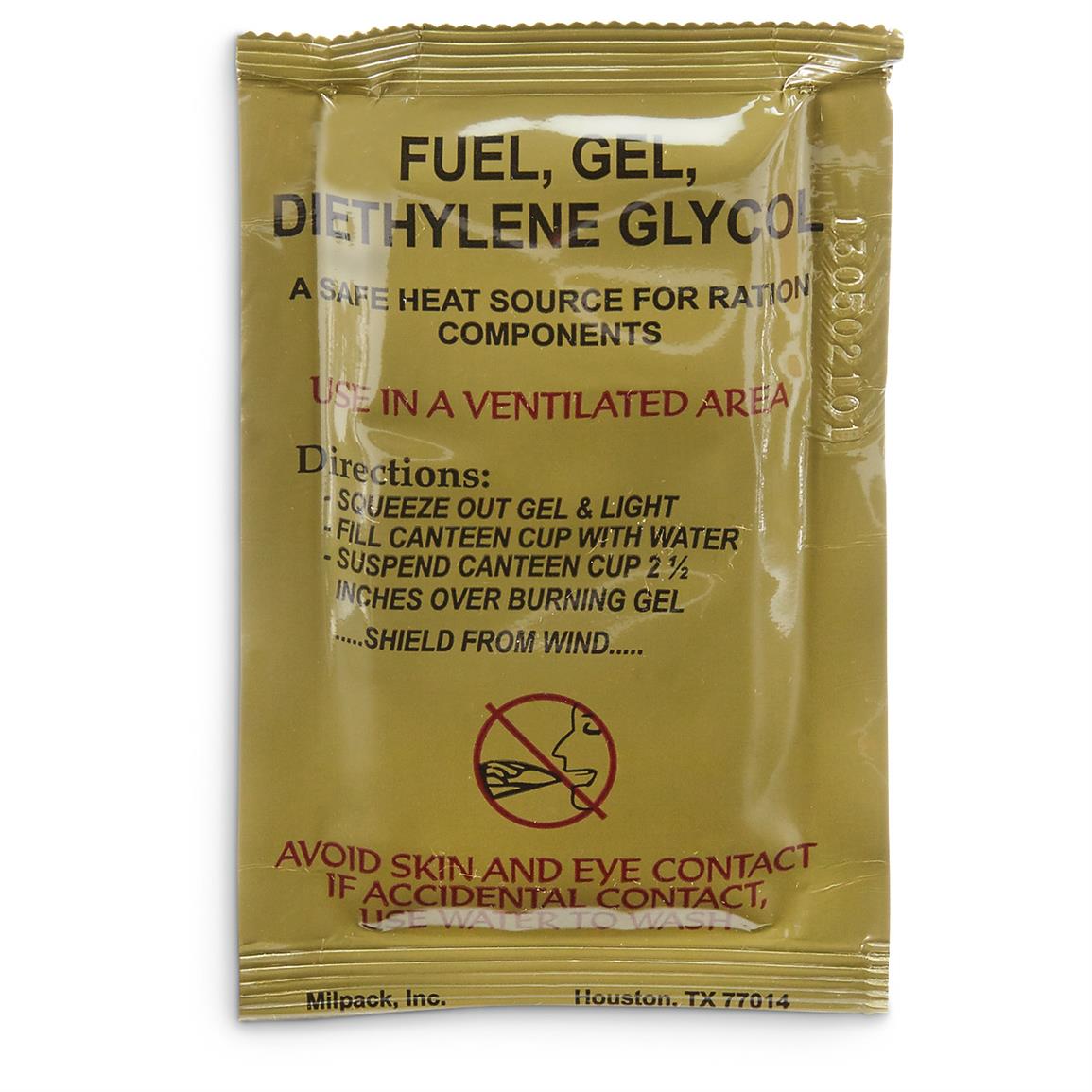 15Pk. New U.S. Military Surplus Gel Fuel Packets 655488, Mess Kits