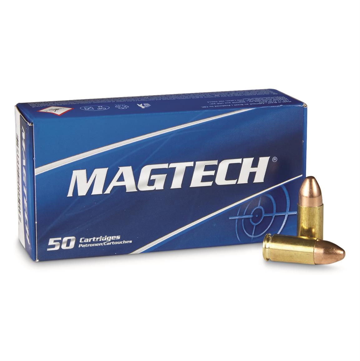 Magtech, 9mm Luger, FMJ, 124 Grain, 50 Rounds