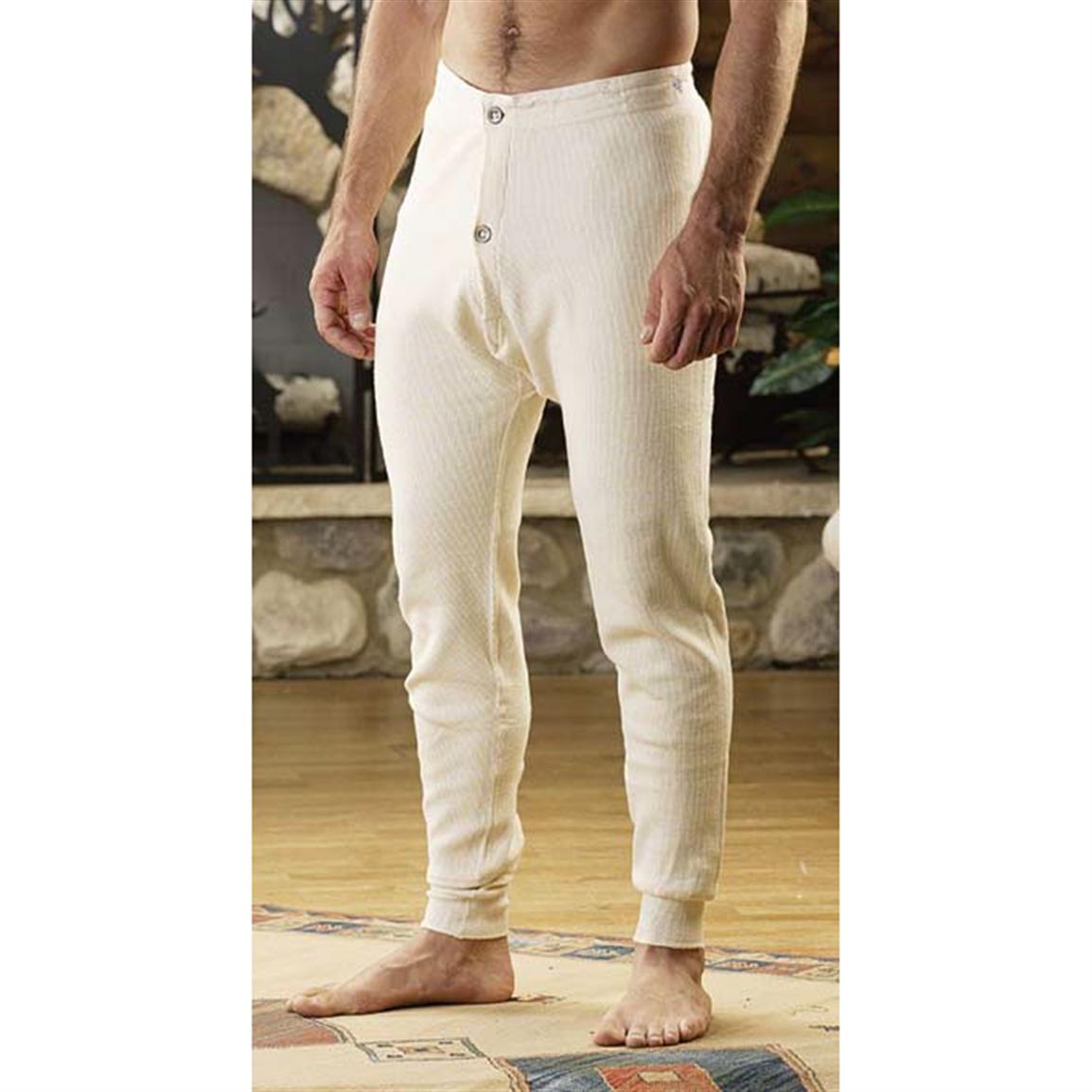 Swedish Mil. Long John Bottoms, Cream 