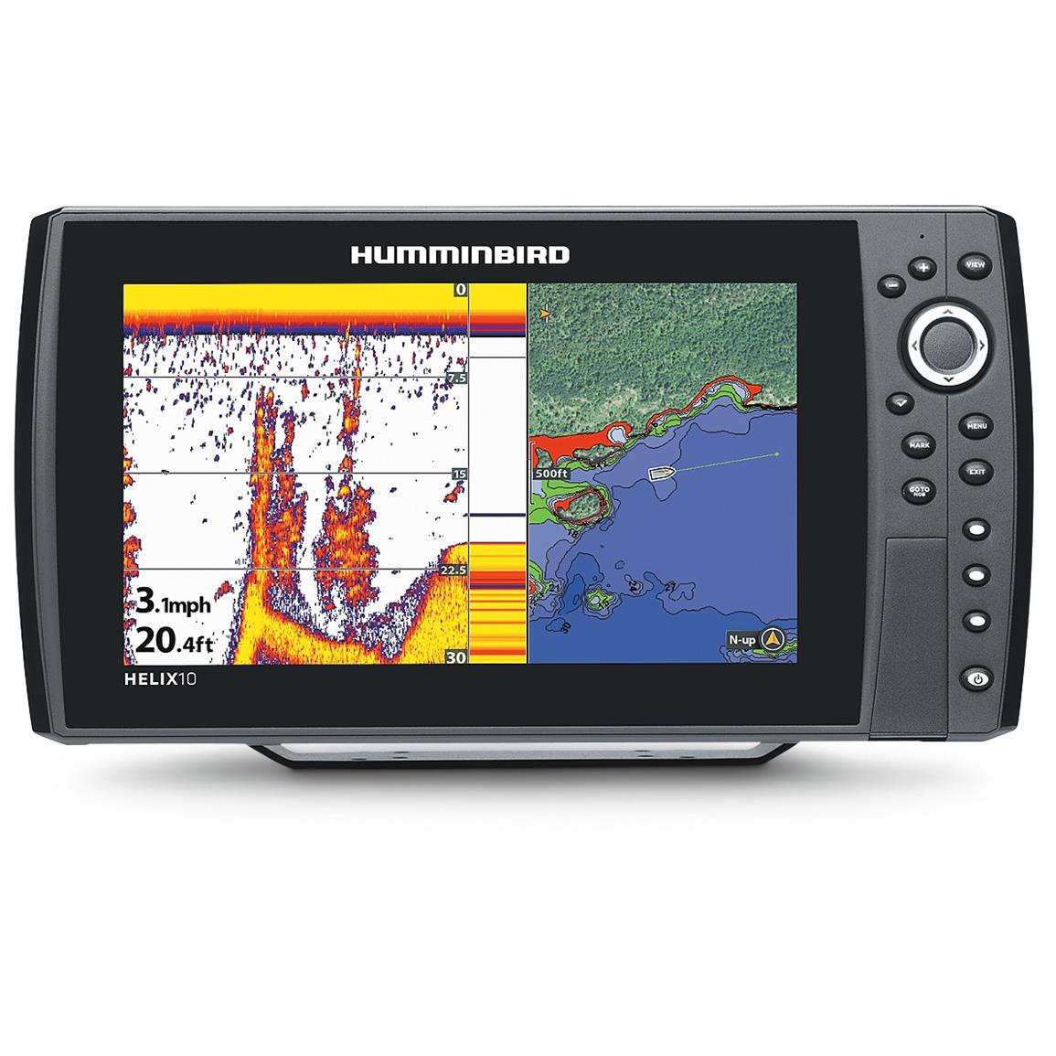 Humminbird HELIX 10 Sonar Fish Finder GPS Combo 657207, GPS Combos at