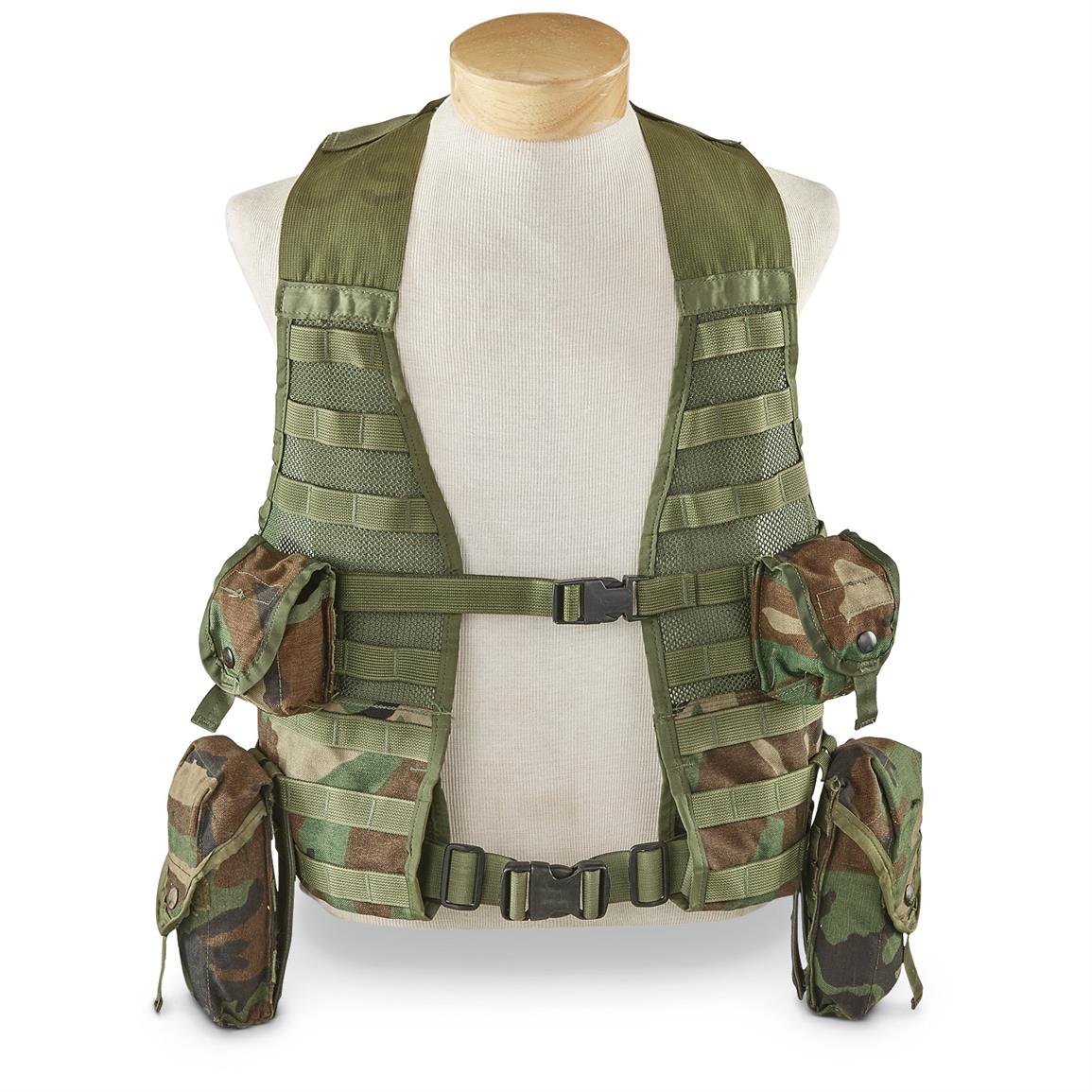 Used U.S. Military Surplus Load Bearing Vest with Pouches - 657388 ...