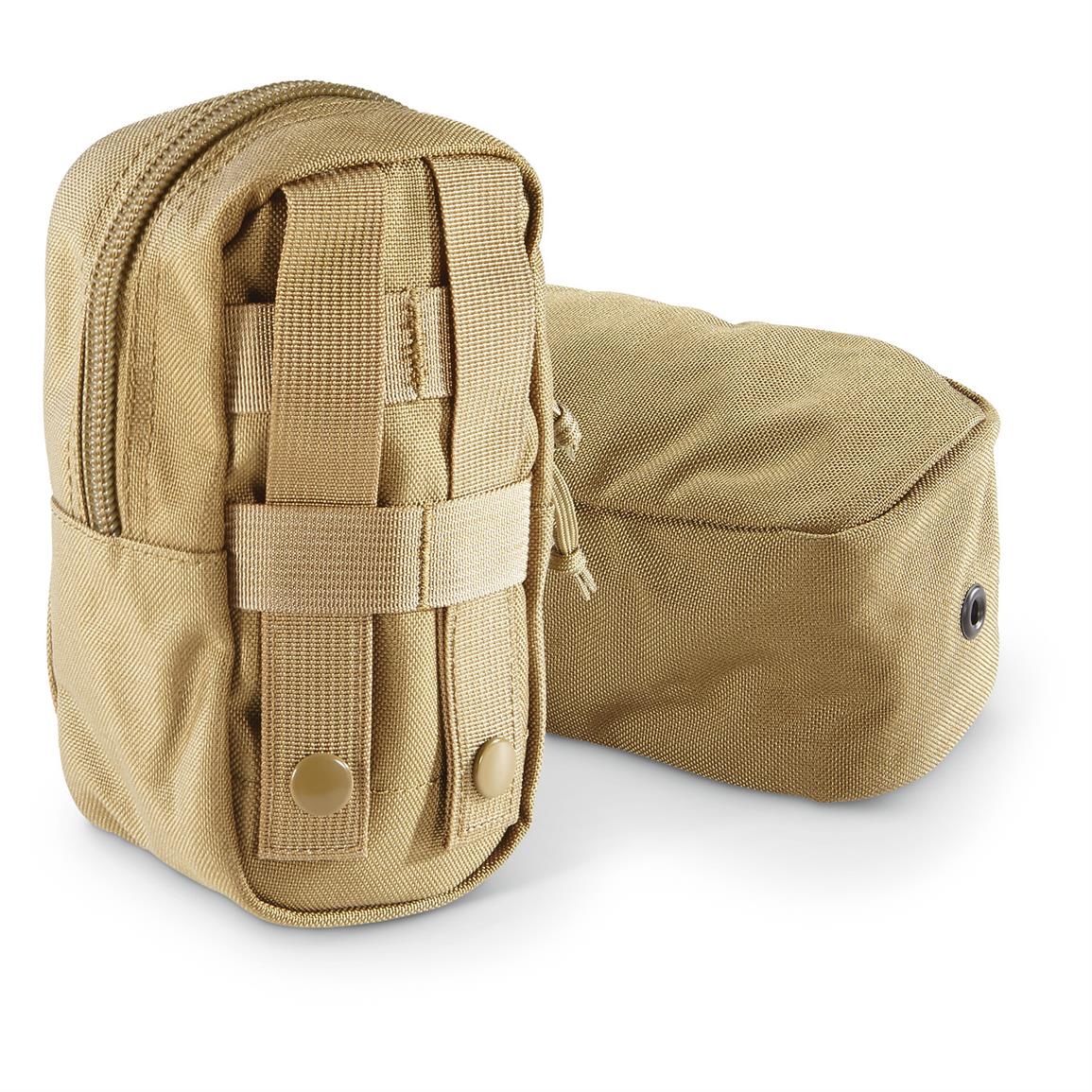 U.S. Military Surplus FAK / Equipment Pouches, 2 Pack, New 657399