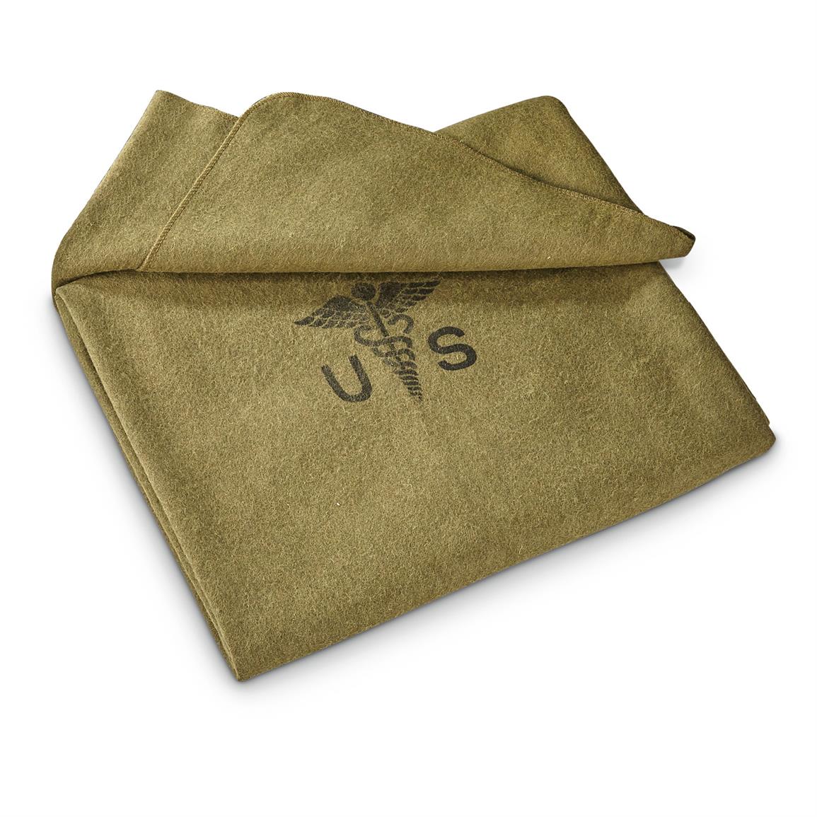 Army Surplus Wool Blanket - Army Military